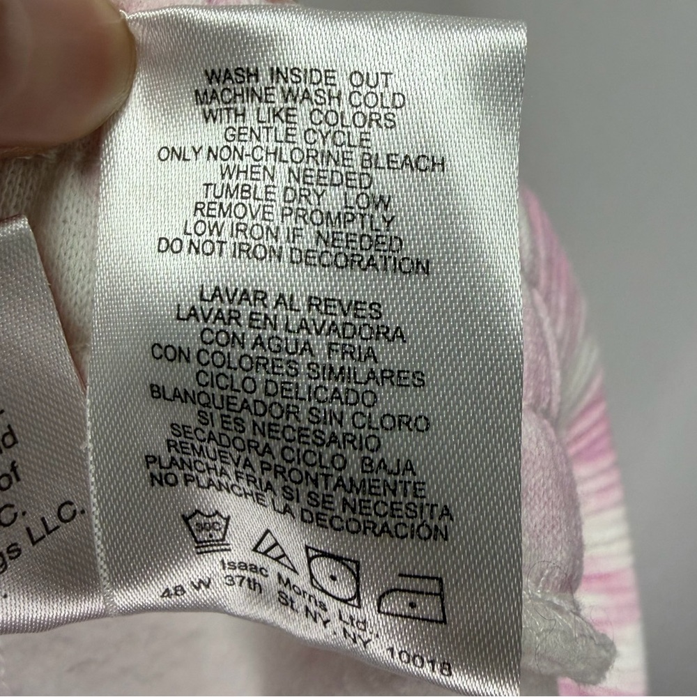 EUC Strawberry Shortcake Drawstring Lounge Shorts | Pink / White Tie Dye size XL - Picture 6 of 6